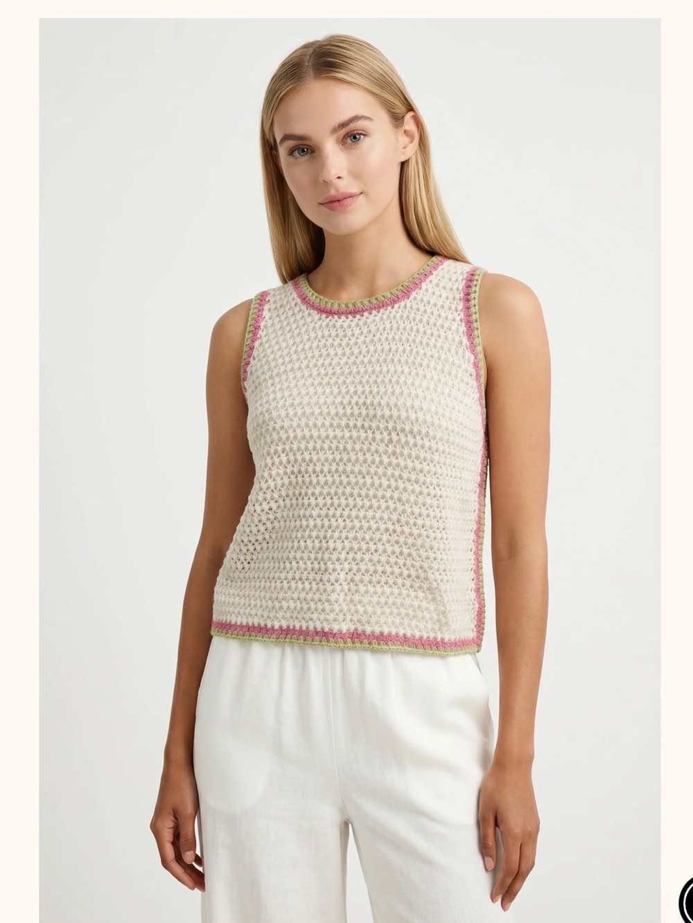 Gab & Kate Mixology Crochet top/NWT